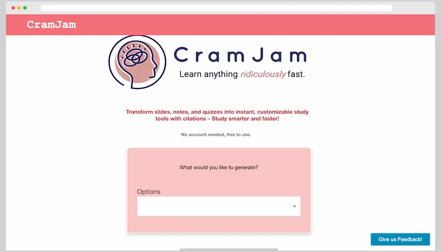 CramJam: convierte documentos PDF en Quiz o notas de estudio