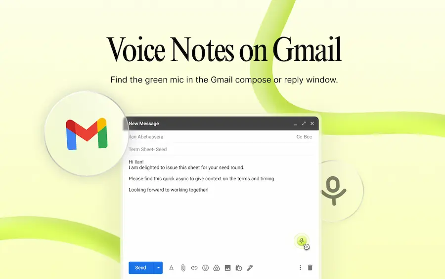 Notas de voz para Gmail y Chrome
