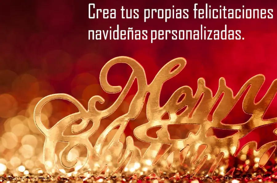 Crear tarjetas de Navidad personalizadas