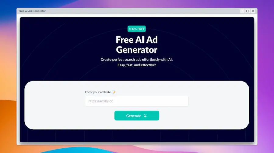 Crear anuncios de Google irresistibles con Free AI Ad Generator