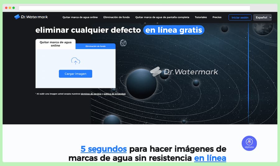 Dr. Watermark: elimina marcas de agua y fondos de imágenes con IA