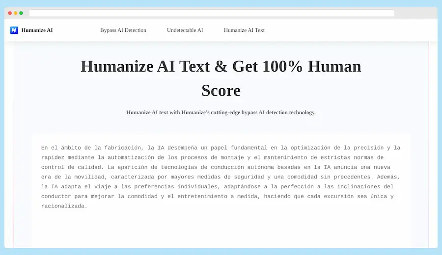 Humanizar textos creados con IA gratis con Humanize AI
