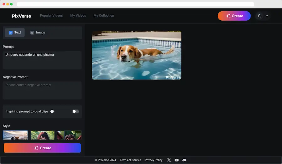 PixVerse: generar vídeos con Inteligencia Artificial de forma gratuita