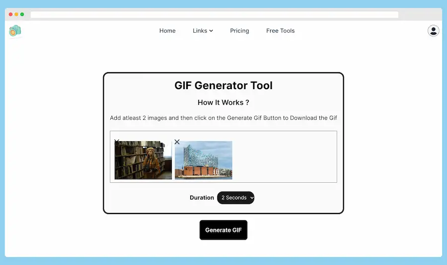 Crear GIFs animados en segundos con GIF Generator Tool