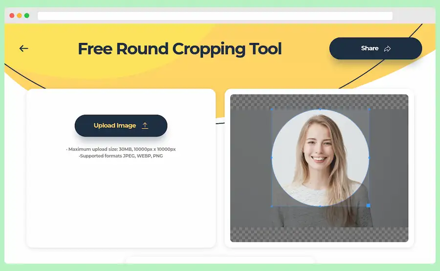 Free Round Cropping Tool: recorta tus fotos en forma redonda