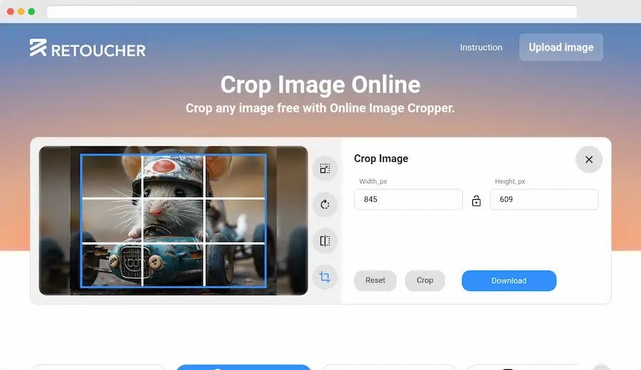 Image Cropper: recortar imágenes en línea de forma fácil y rápida