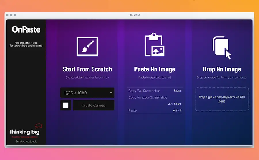 OnPaste: herramienta web para editar screenshots y dibujar