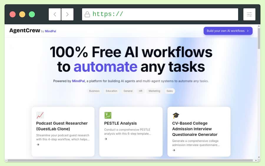 AgentCrew: herramientas IA gratuitas para automatizar tareas