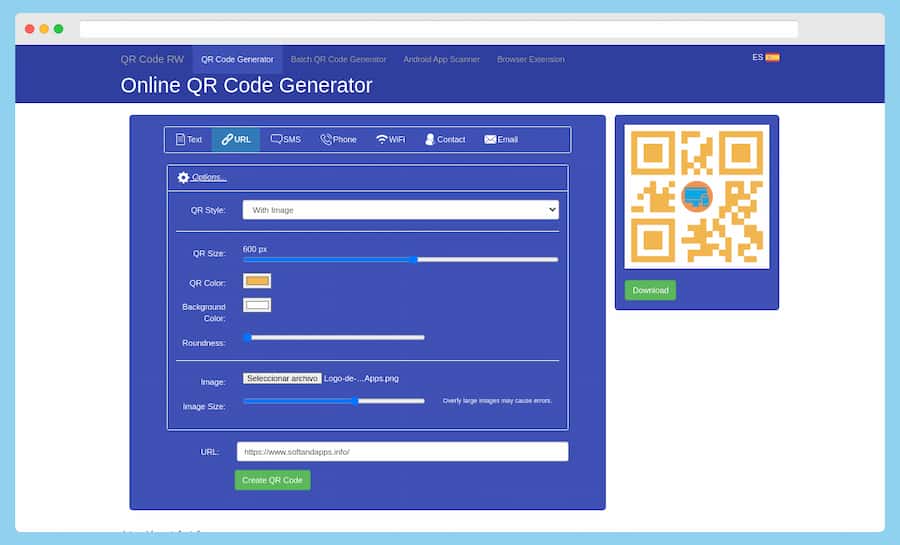 QR Code RW: crea códigos QR personalizados de forma gratuita