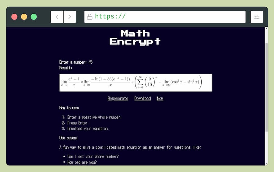 Math Encrypt