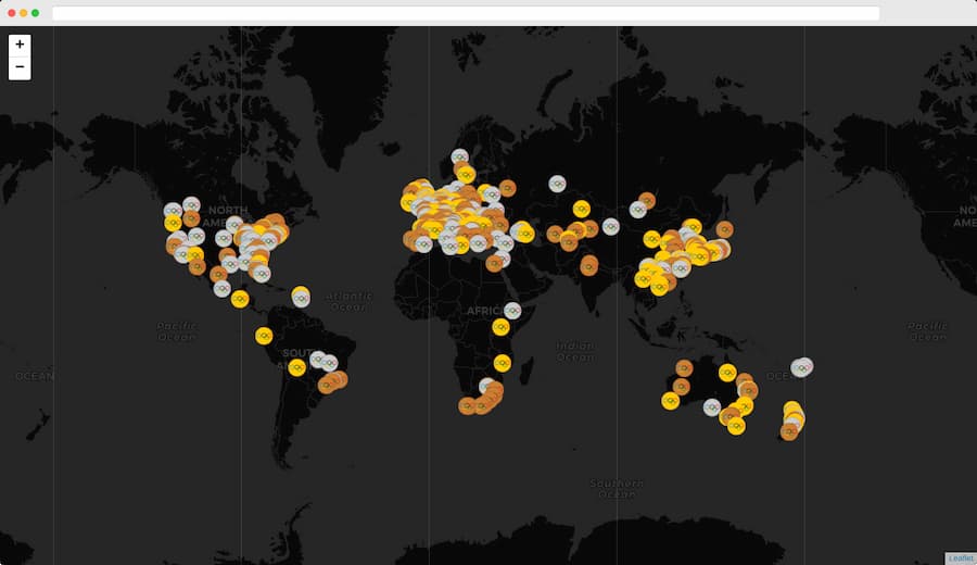 2024 Olympic Medalists Map