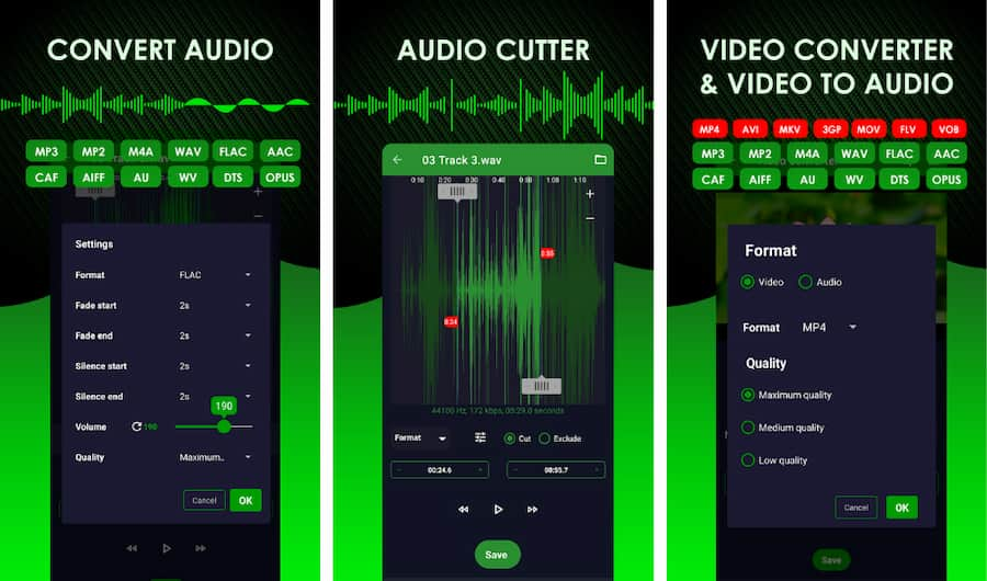 Convertidor de audio gratuito para Android