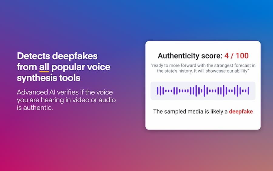 Hiya Deepfake Voice Detector