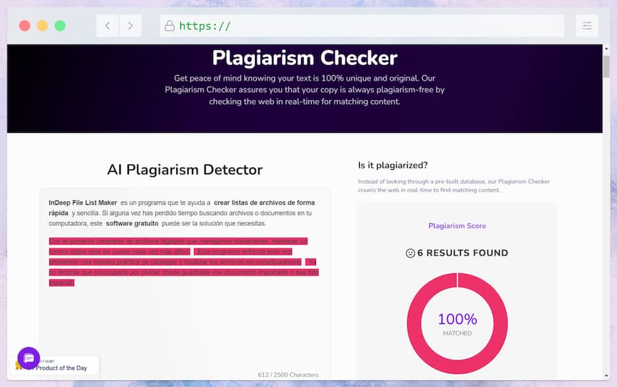 Plagiarism Checker