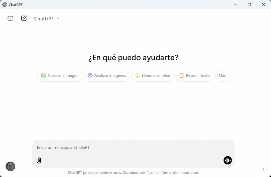 ChatGPT para Windows