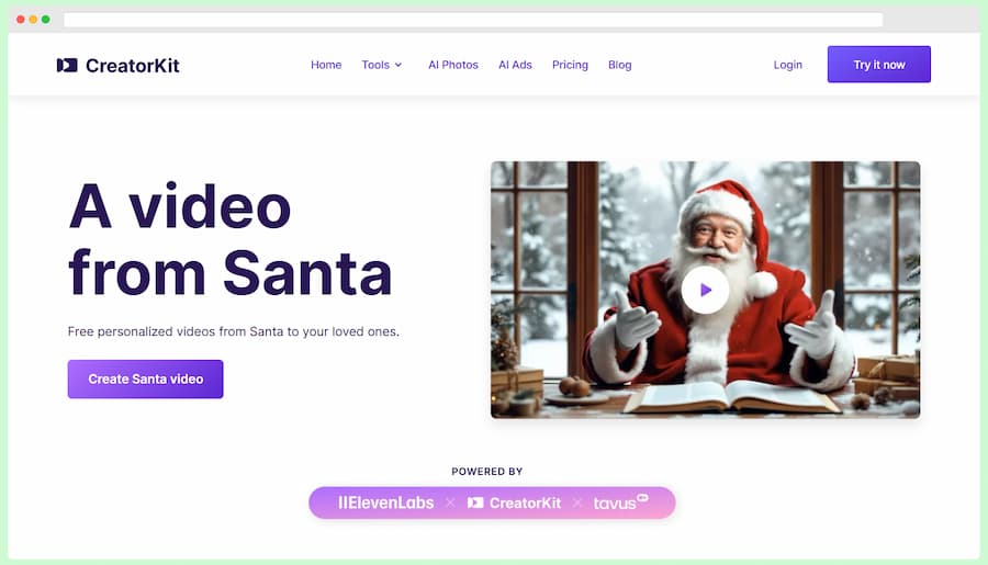 AI Santa Video