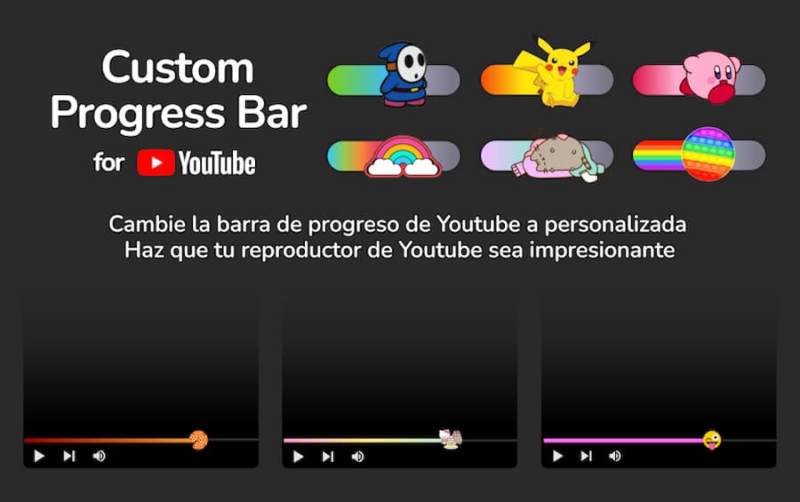 Custom Progress Bar for YouTube