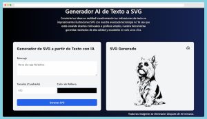 Generador AI de texto a SVG