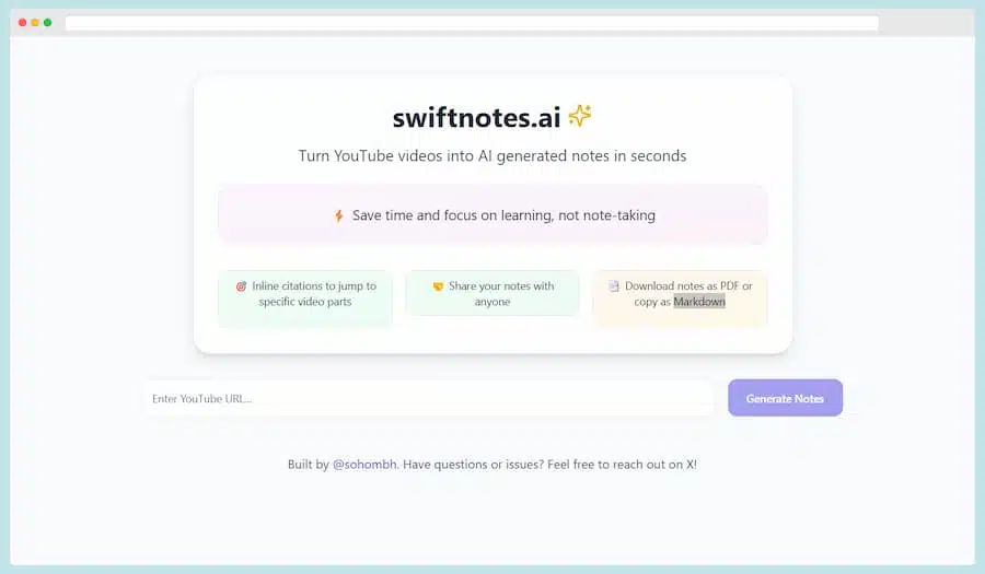 Swiftnotes AI