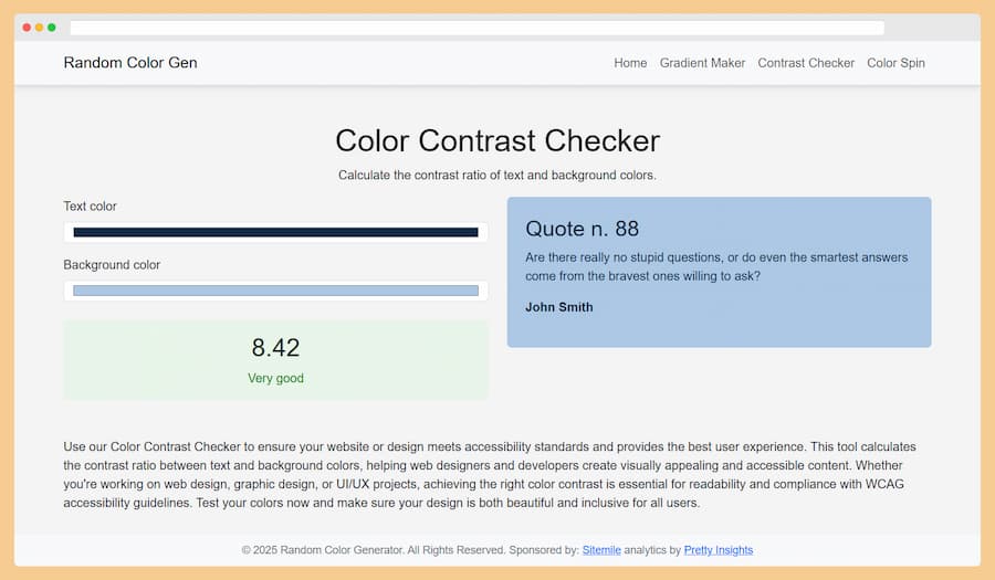 Color Contrast Checker