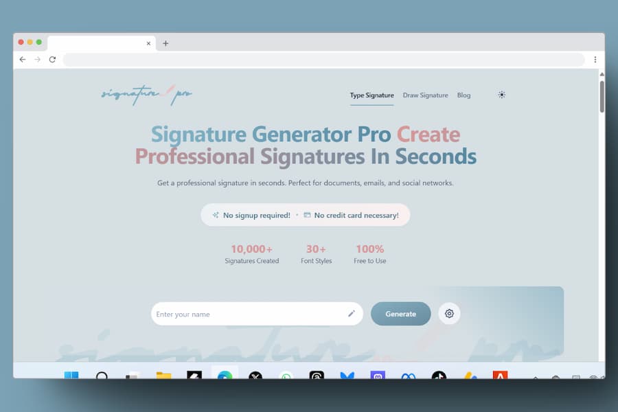 Signature Generator Pro