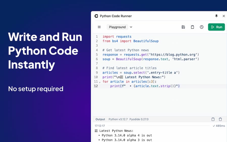 Python Code Runner